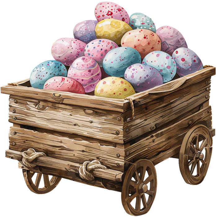 30 Custom Easter Egg Cart Personalized Address Labels