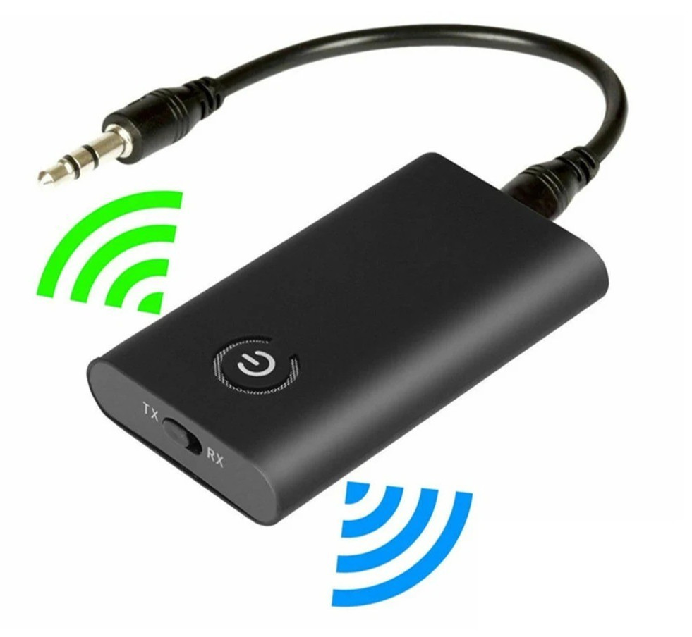 Bluetooth 5.0 Transmitter Receiver 2 IN 1 Wireless Audio 3.5mm Jack Aux Adapter