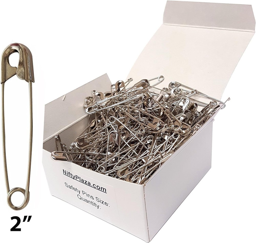 Extra Large Safety Pins - Industrial Strength Rust Resistant