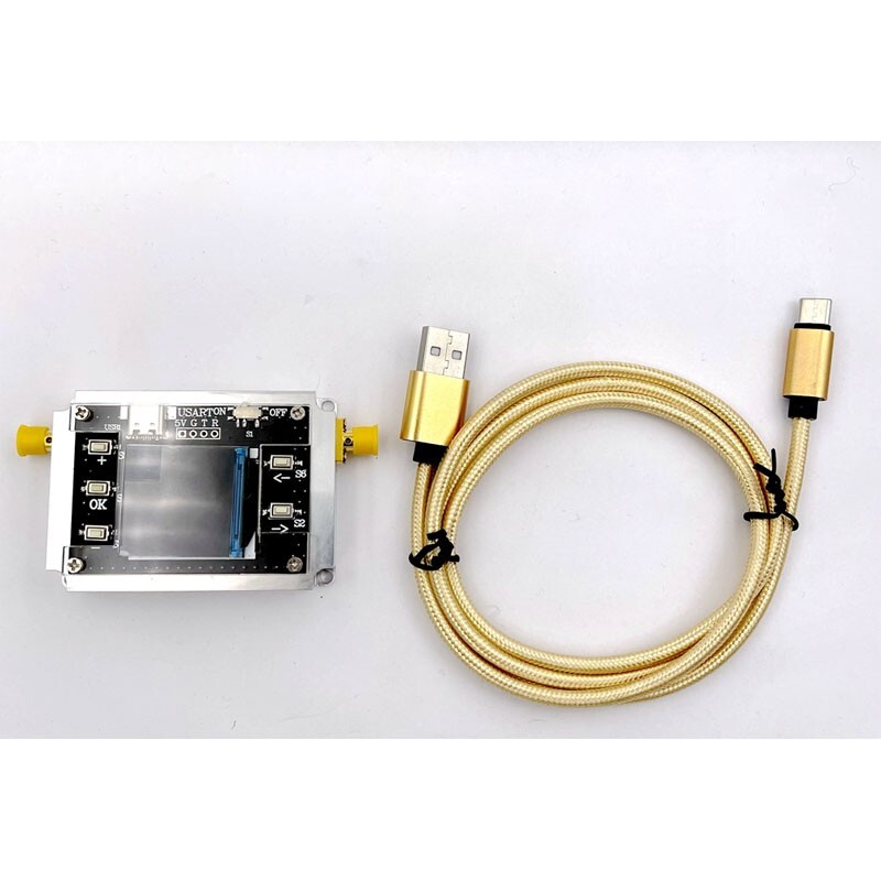 DC-8GHz Digital Programmable Attenuator Isolation Attenuator 1.3-in TFT Screen