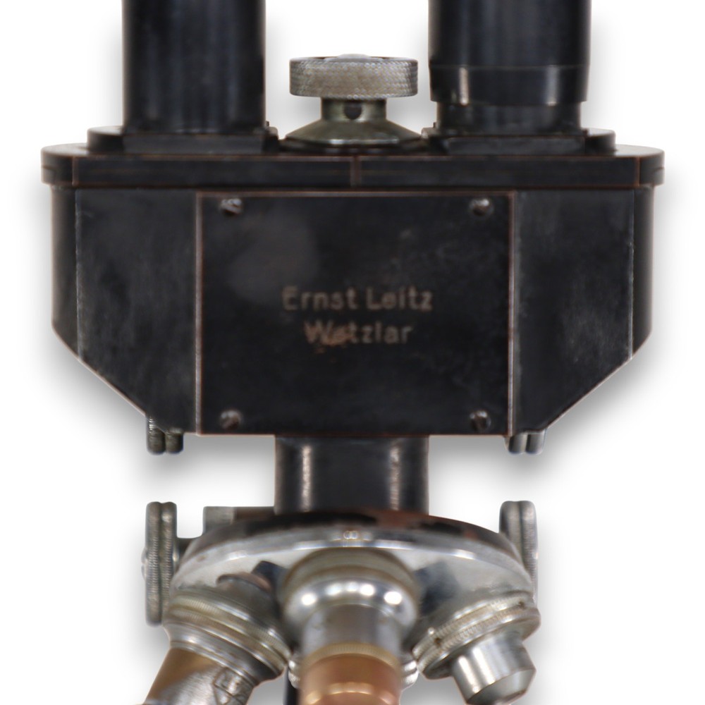Ernst Leitz Wetzlar Binocular 4 Objective Microscope 305527 Antique 1915