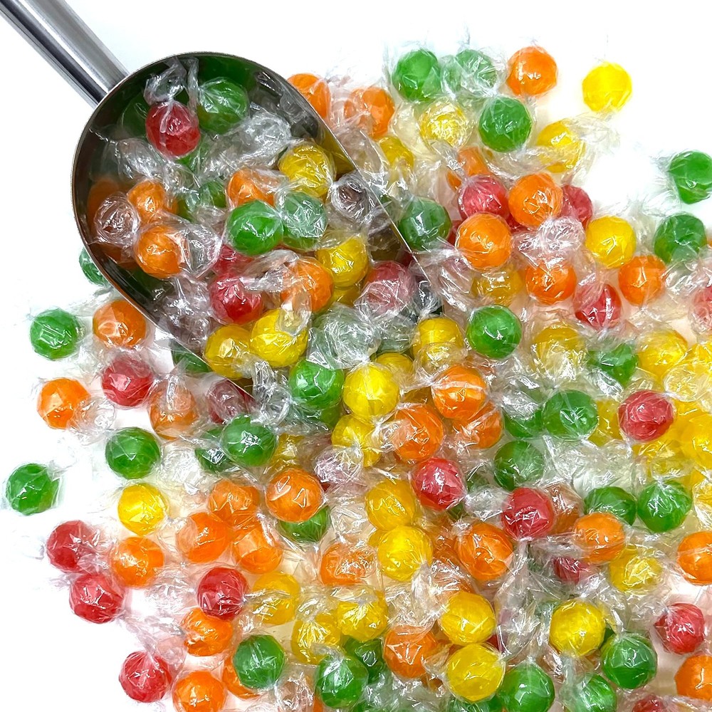 Sour Balls Hard Candy - 1 Pound Individually Wrapped (About 90 Count) - Bulk...