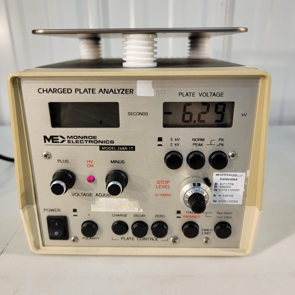Fails Calibration Monroe Electronics Charged Plate Analyzer 268A-1T +/-6kV