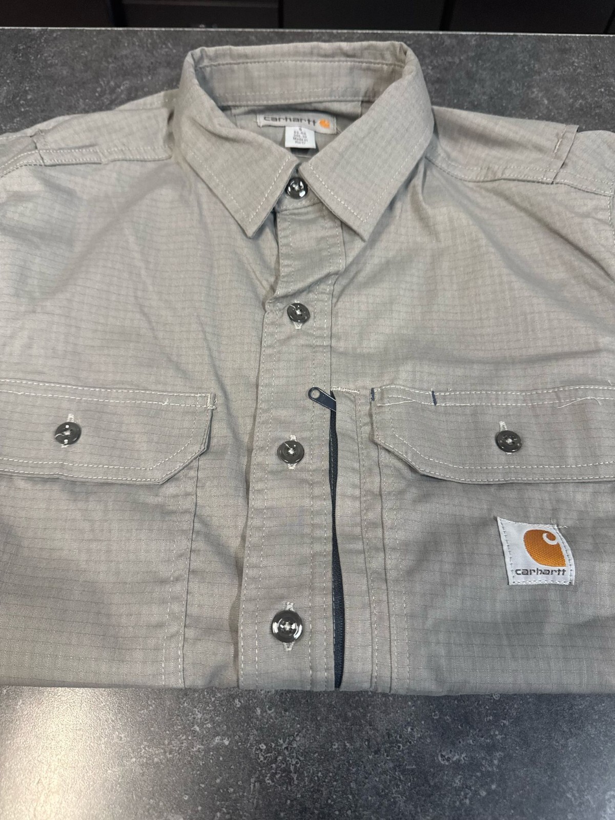 Carhartt Men's Grey Short Sleeve Shirt New with Tags