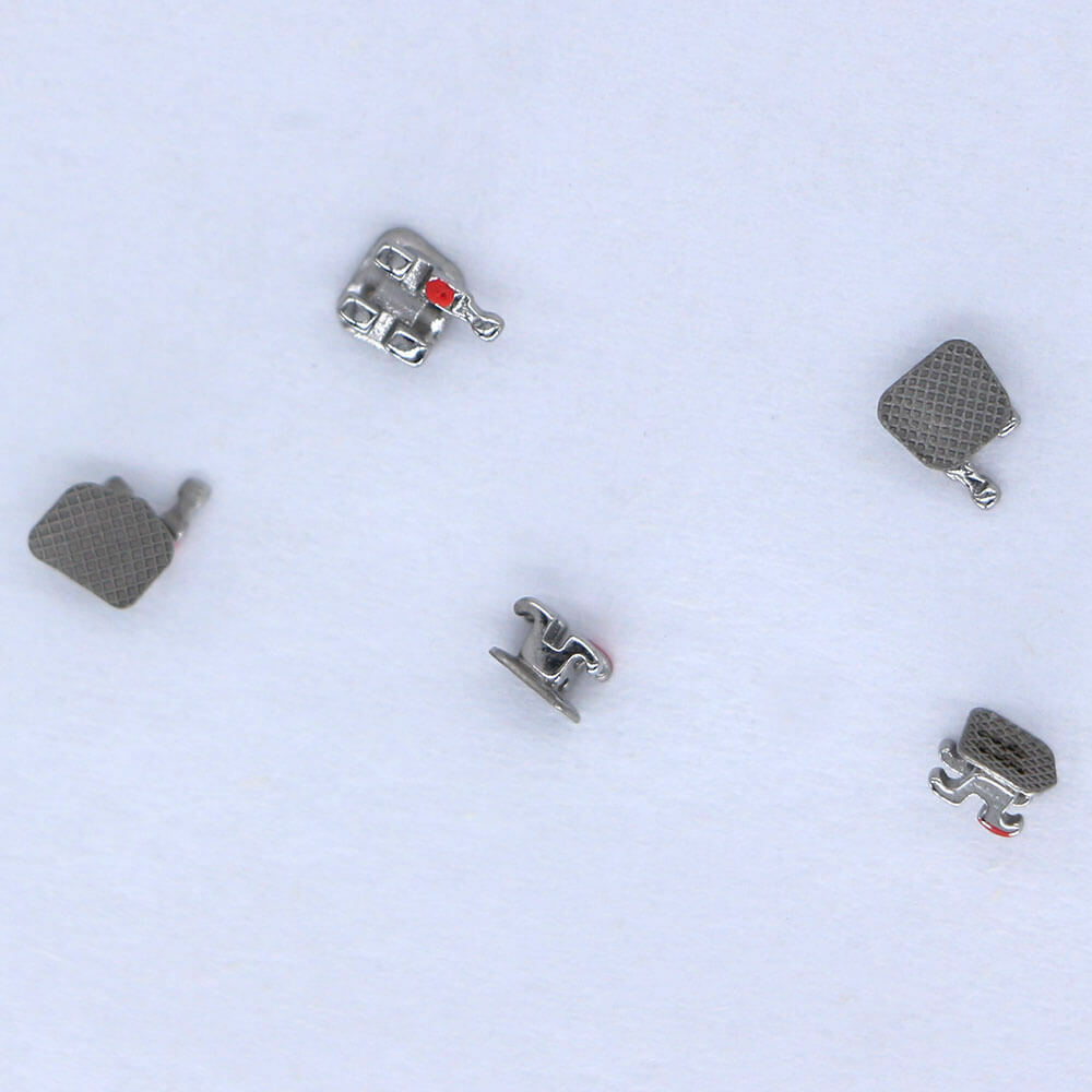 10 Kits Bondable Vertical Ortho Brackets, Roth 0.022, 3 Hooks