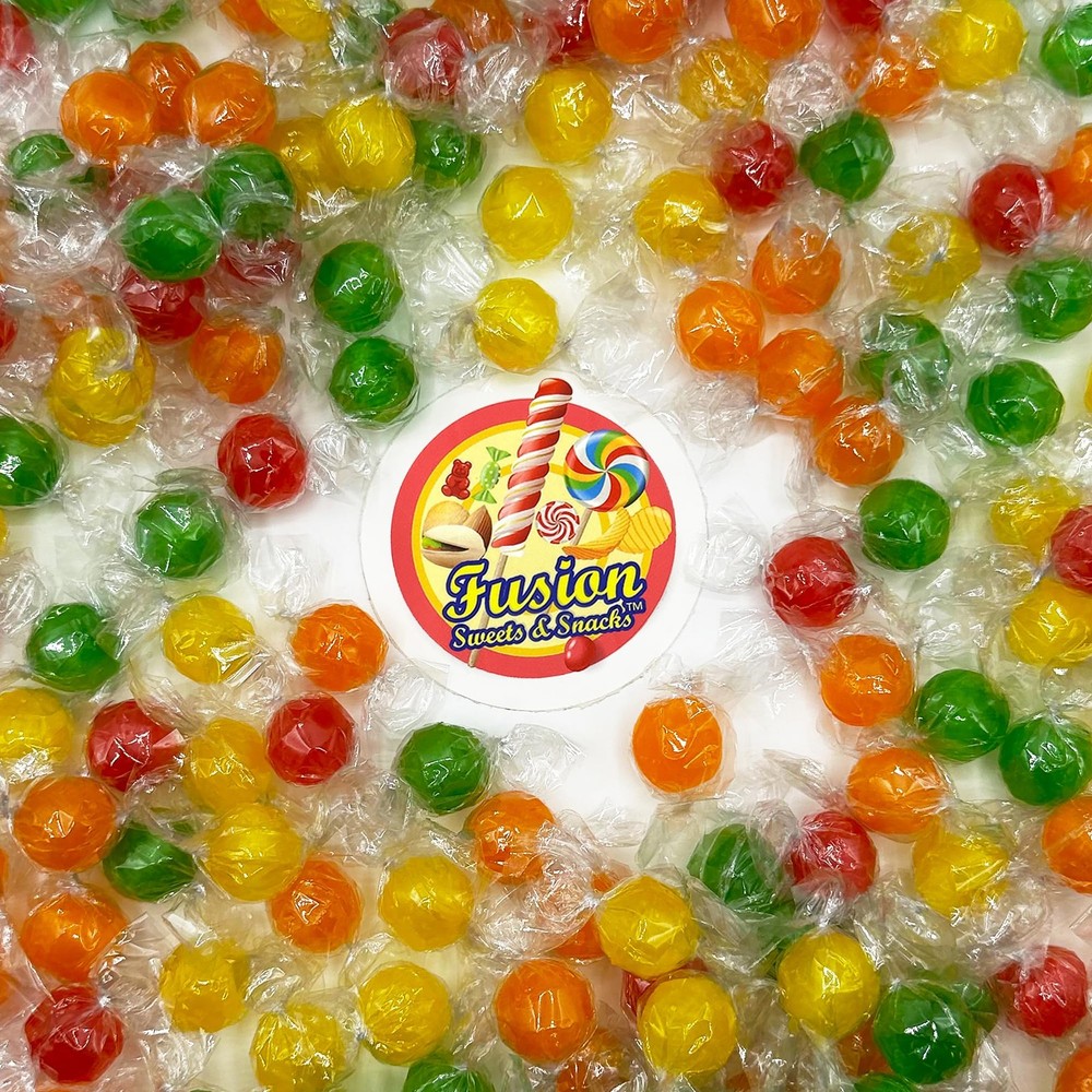 Sour Balls Hard Candy - 1 Pound Individually Wrapped (About 90 Count) - Bulk...