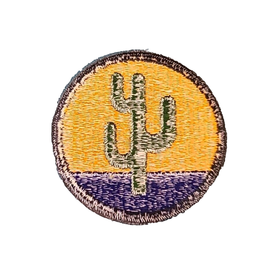 103rd Infantry Division-Cut Edge-Snow Back Patch---------------Original WW-II*