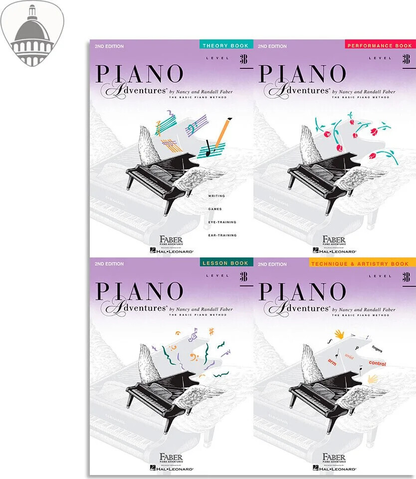 Faber Piano Adventures Level 3B Bundle- Lesson, Performance, Technique and Ar...