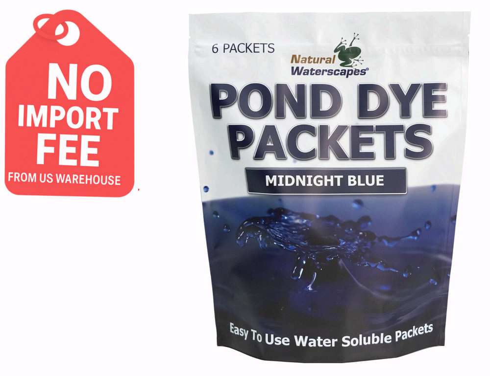 Midnight Blue Pond Dye Packets- 6 water soluble packets