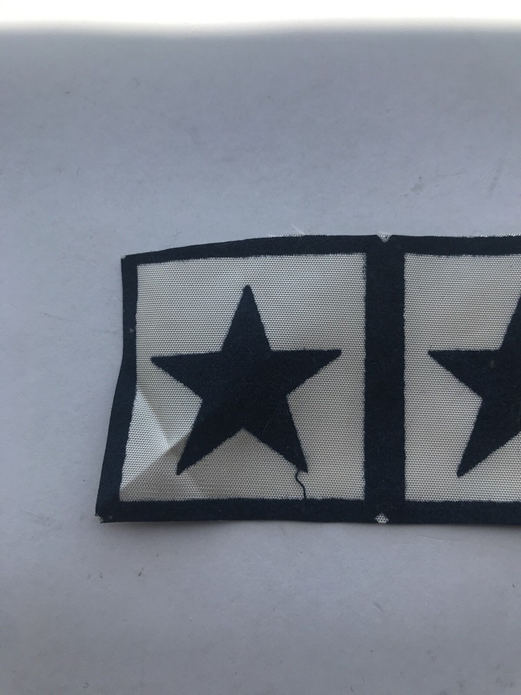 Military Two Star Blue Patch ( Thin)