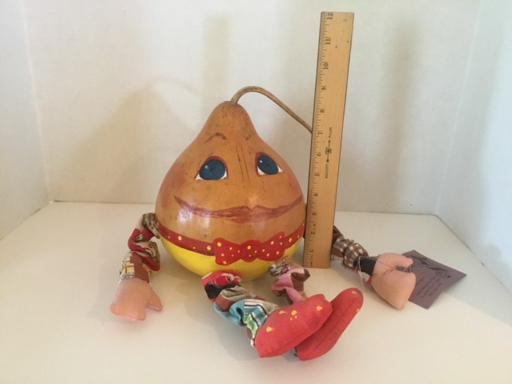 Humpty Dumpty hand-painted Gourd