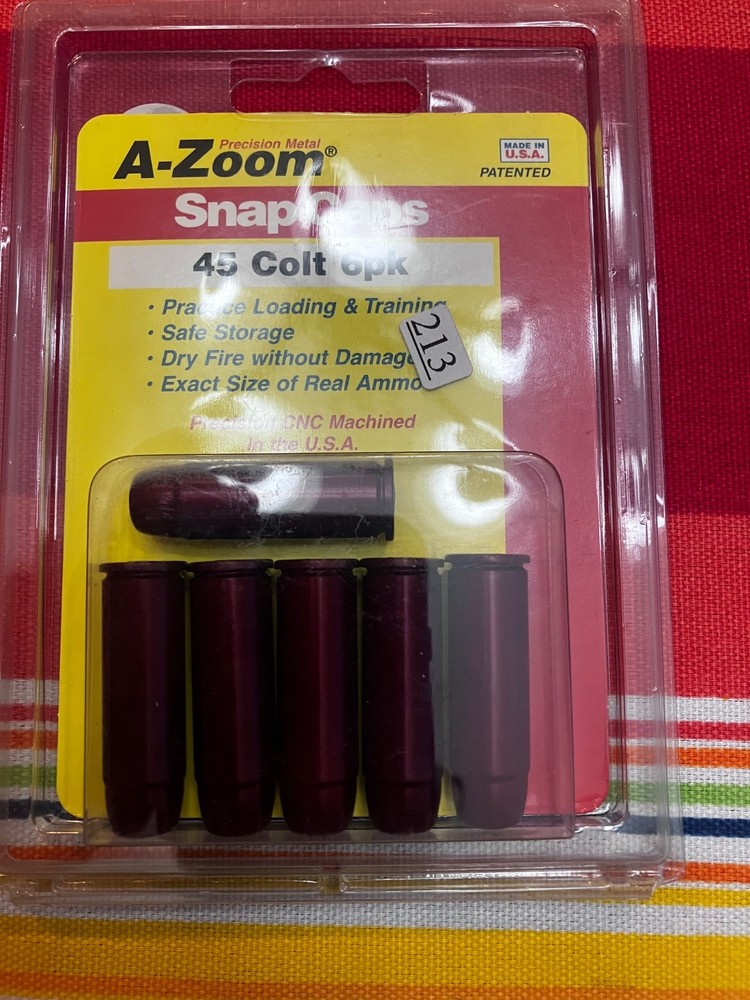 A-Zoom 45 Colt Precision Snap Caps (6 Pack)