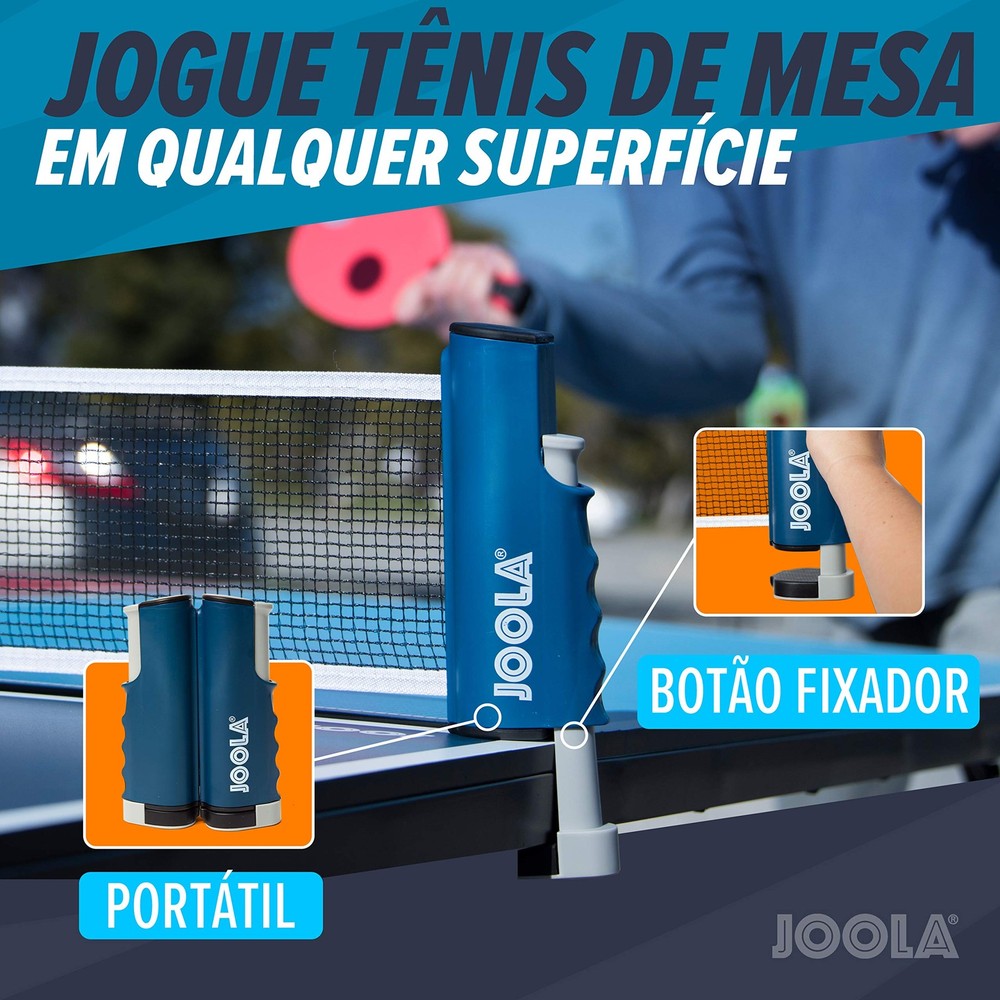 JOOLA Retractable Ping Pong Net for Any Table - Portable Small,
