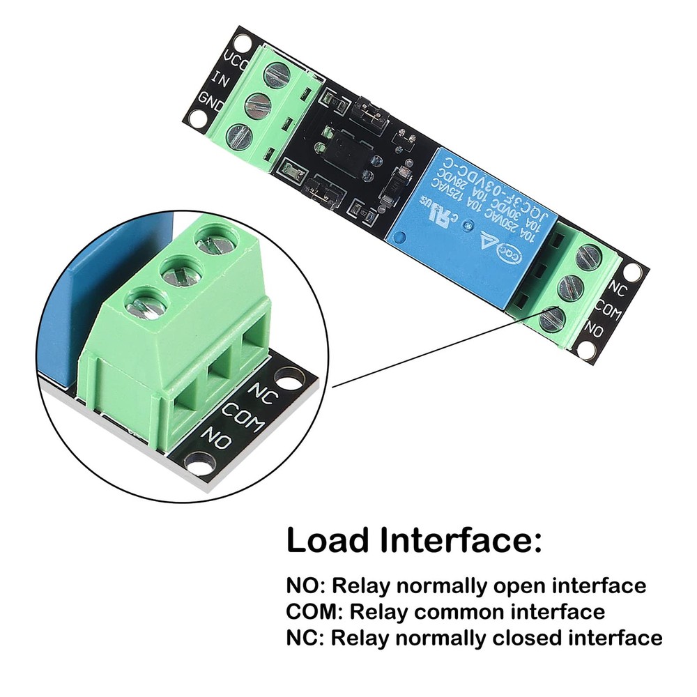 10Pcs 1 Channel DC 3V/3.3V Relay Power Switch Module with Optocoupler Relay...
