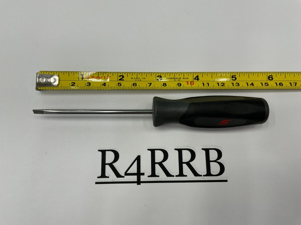 Snap-on Tools NEW TITANIUM 1/8" FlatHead Soft Grip Mini-Tip Screwdriver SGD304BT