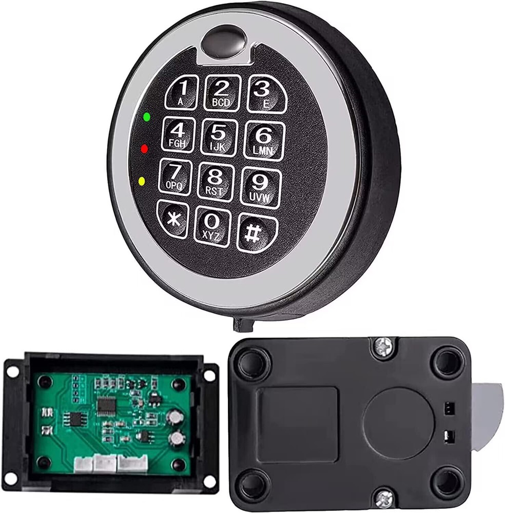 Gun Safe Lock Replacement with Swing bolt Lock Chrome Electronic Digital Keypad