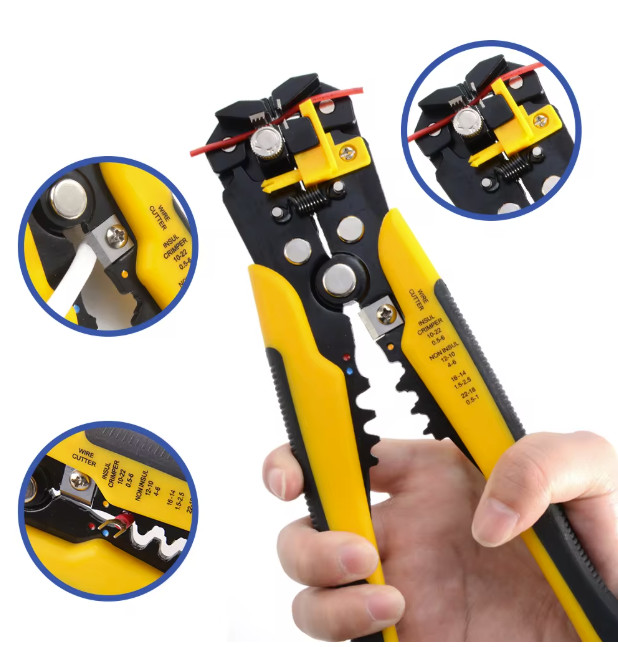 Crimper Cable Cutter Adjustable Automatic Wire Stripper Multifunctional