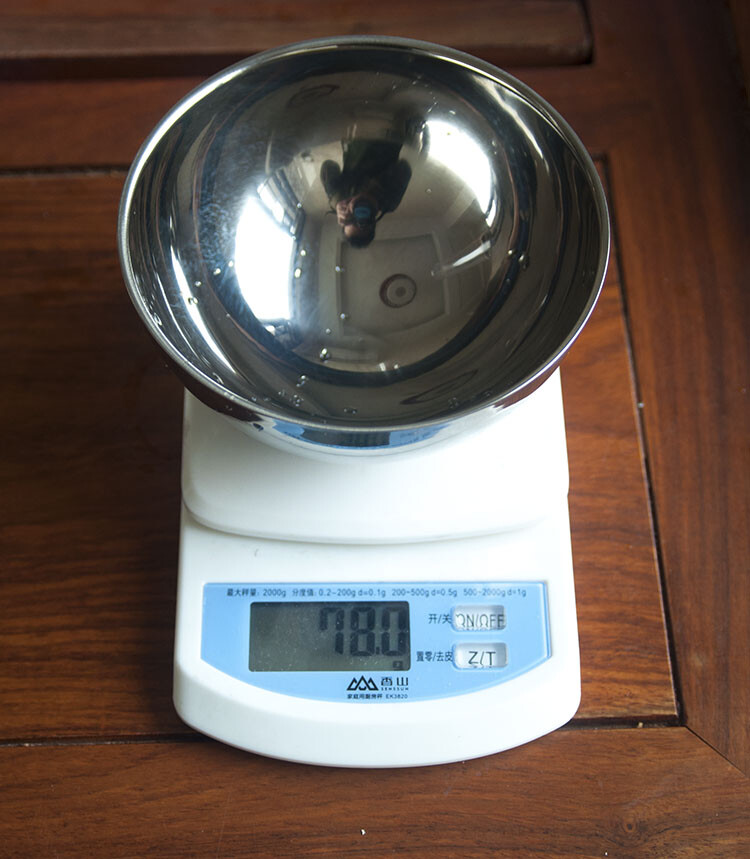 280Ml Pure Titanium Double-Layer Titanium Bowl Tableware Portable Lightweight Bo