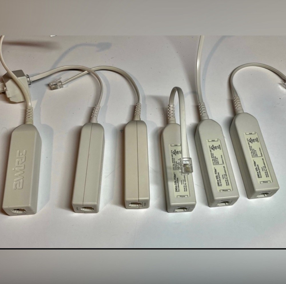 (Bundle) 2WIRE DSL FILTER FOR 2-LINE PHONES (6)