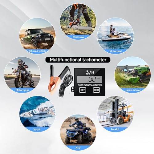 Chainsaw Tachometer-Digital Tachometer Tach Gauge Small Engine Tachometer