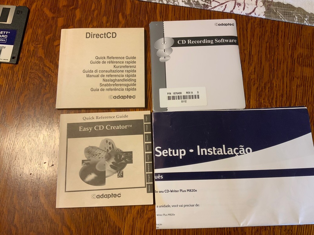 hp cd-writer plus m820e w/Adaptec Software