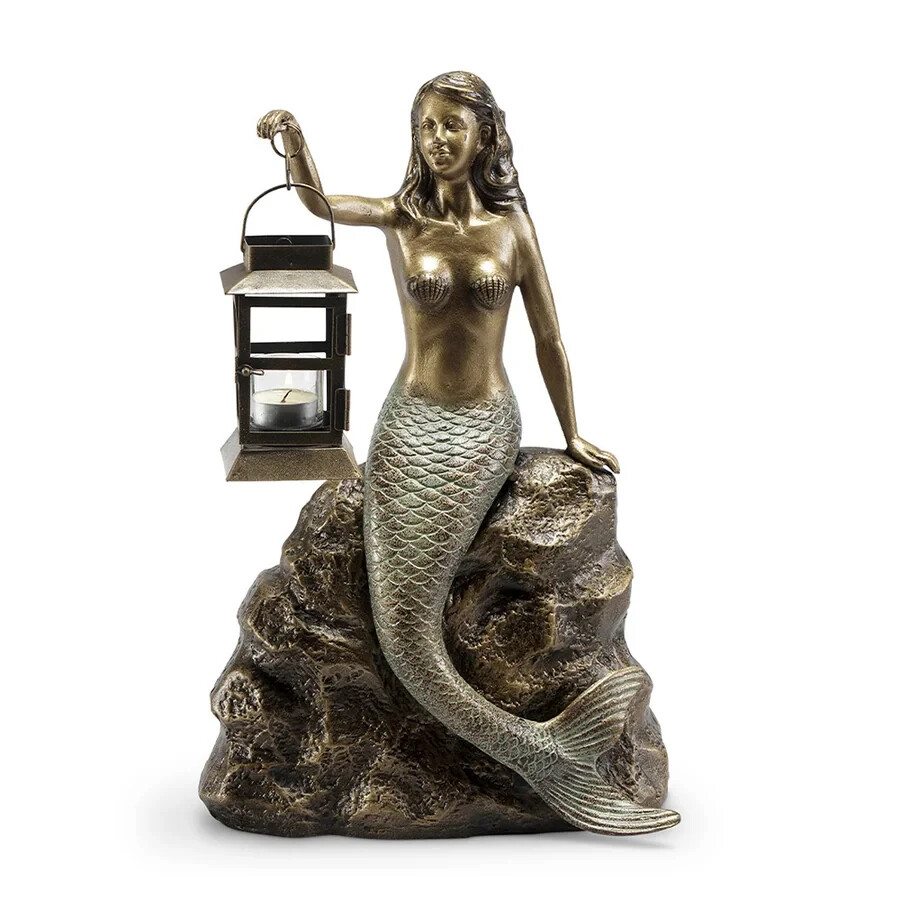 Beachside Mermaid Lantern-Garden/Pool Decor-17.5''H