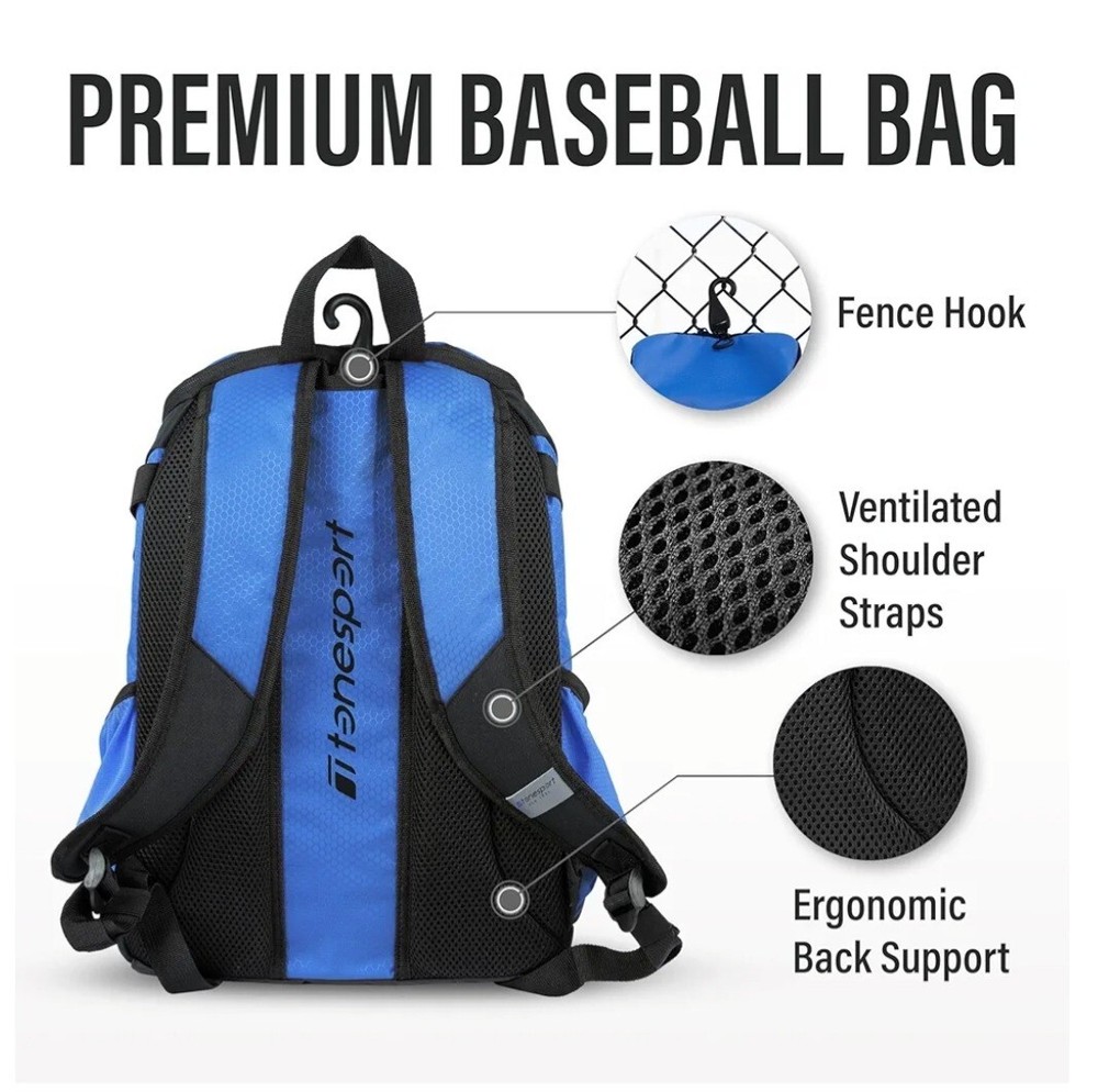 Youth Baseball Backpack Bat Compartment, Gear Storage FREE SHIP