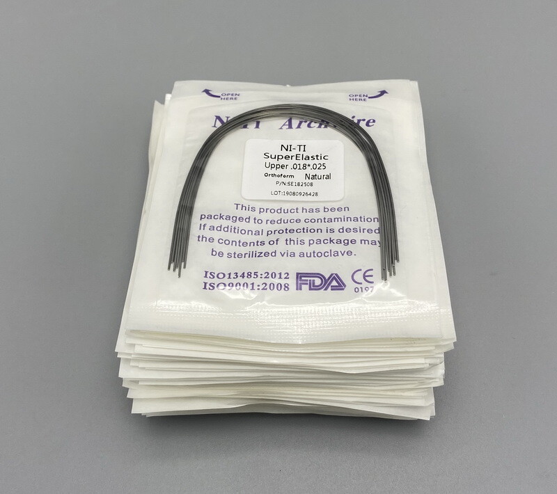 Dental Ortho Arch wire Super elastic Ni-Ti Square Round Rectangular Natural Form