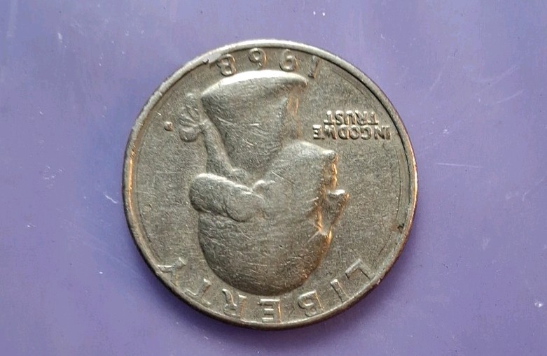 ERROR VNT 1968D Quarter Greese Error Missing Branch And A,R,T,E FROM QUARTER