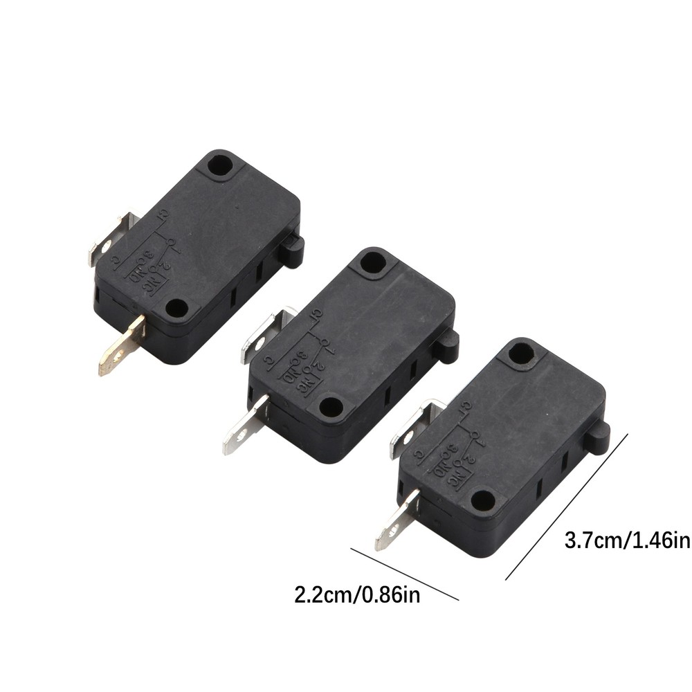3PCS Microwave Door Switch Replacement 16A 2 Normally Open 1 Normally Closes