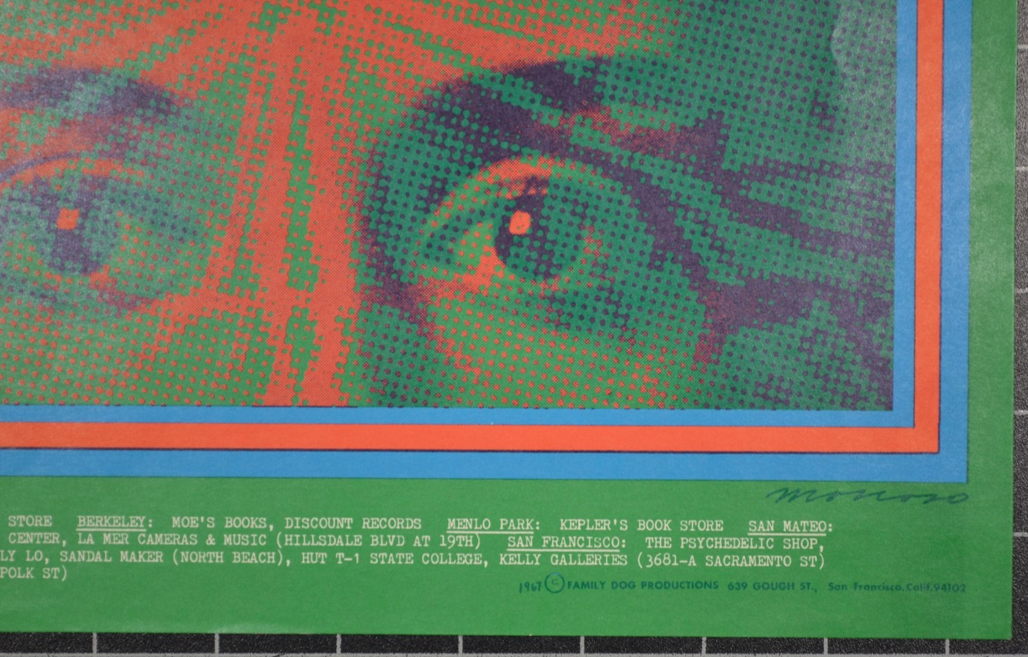 FAMILY DOG 50 - THE DOORS - COUNTRY JOE AND THE FISH - SECOND PRINTING POSTER