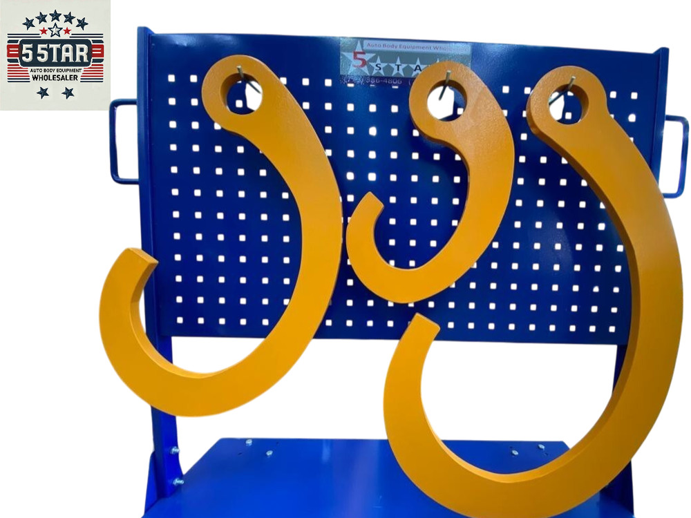 3 Chief Style C Clamp Pulling Hook  Auto Body Frame Machine Large, Medium, Small