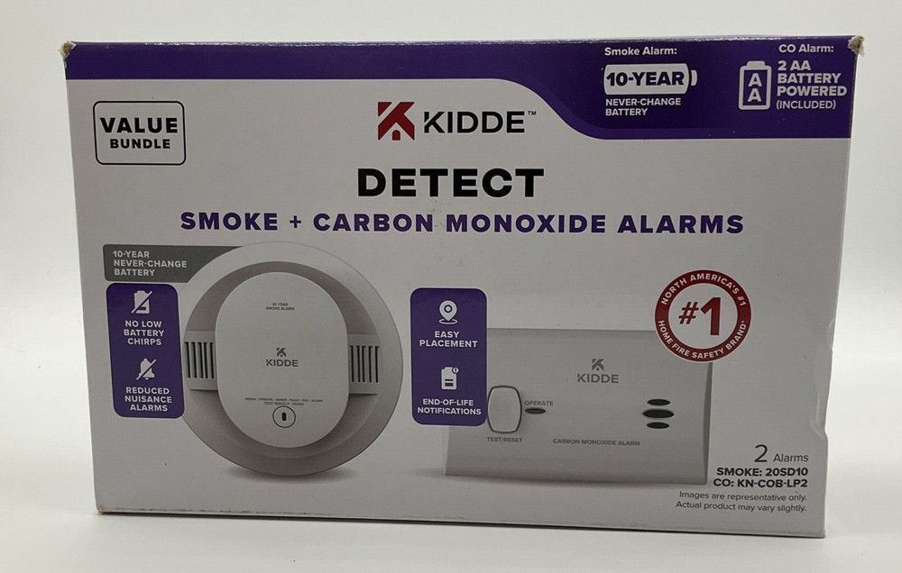 NEW Kidde Detect Combo Smoke & Carbon Monoxide Alarms Value Bundle 21033170