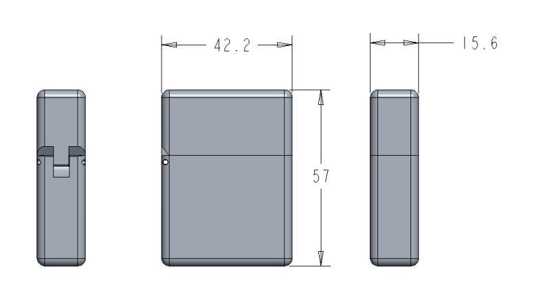 EDC Titanium Alloy Square Box Large Hinge Thick Shell Windproof Portable Tools