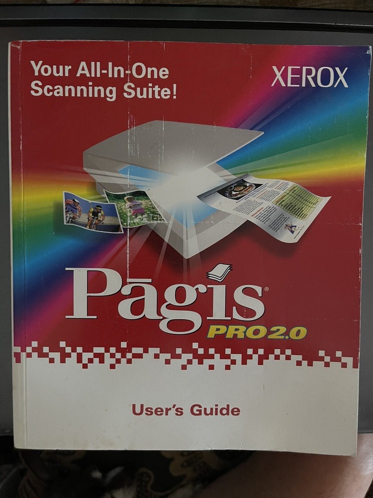 Xerox Pagis Pro 2.0 & Text Bridge Pro Users Guide Scanner Manual