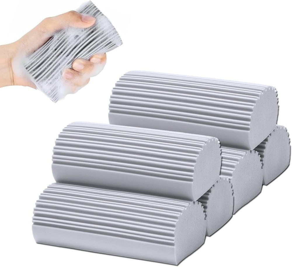 6 Pack Damp Clean Duster Sponge Dusting Sponge Duster Housekeeping Reusable