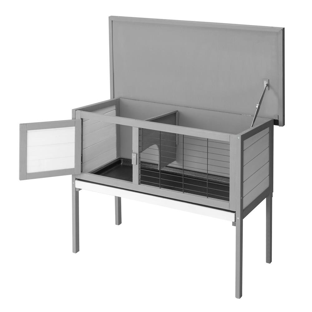 Garden 36in Elevated Rabbit Hutch Cage for Small Animal Poultry House Outdoor