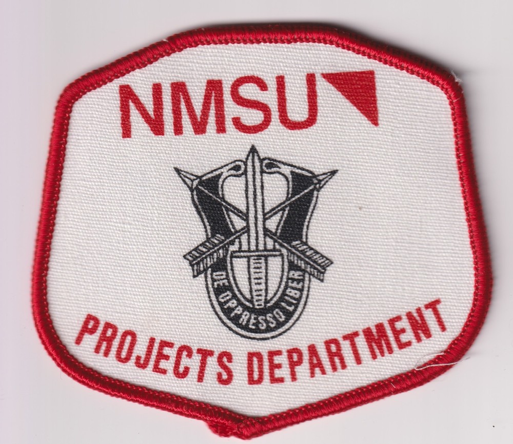 Special Forces Projects Department New Mexico State University silkscreen patch