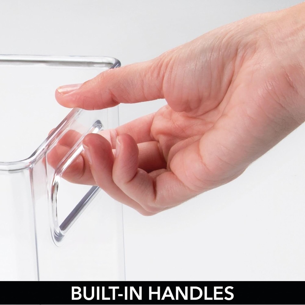 iDesign Pantry Storage Bins with Handles - Cube Organizer