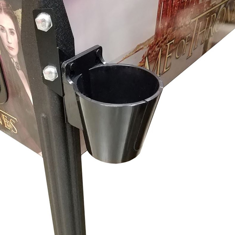 PinGulp Pinball Beverage Caddy Premium Right - Gloss Black