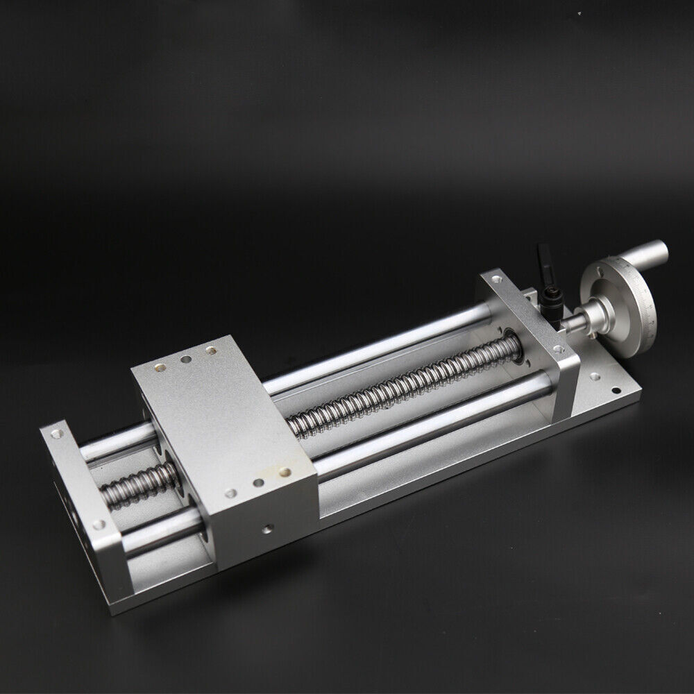 Linear Rail Slide Stage Actuator Table 200MM Manual Cross Sliding Table CNC Mill
