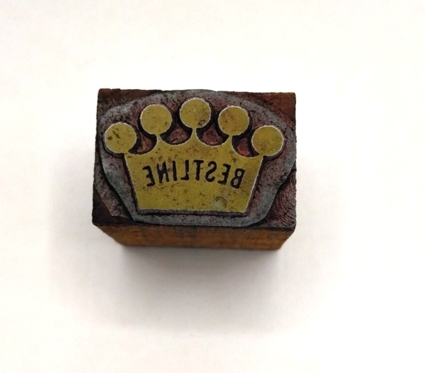 Printing Letterpress Printers Block Bestline Crown