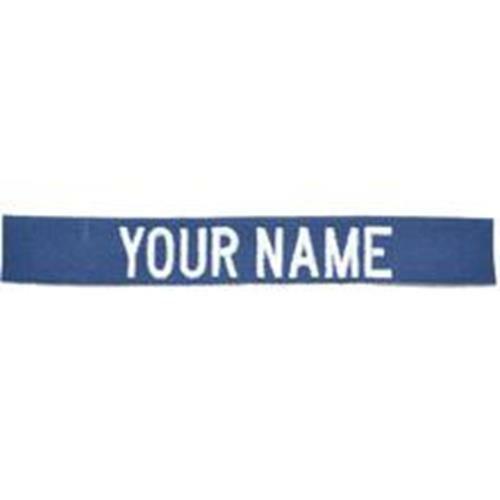Custom Nylon/Cotton Webbing Name Tape - Blue