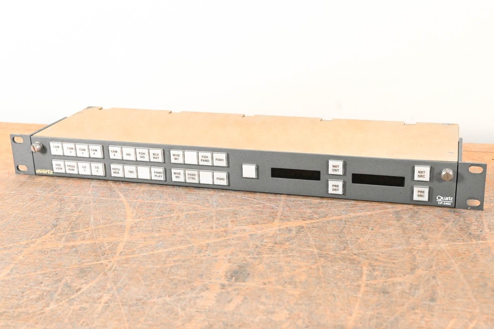 Evertz Quartz CP-2402 1RU 29-Button Remote Control Panel CG007AA