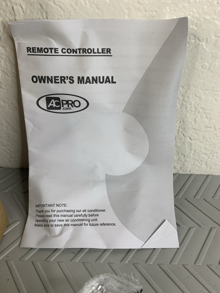 KJR-120X1/TFBG-E A/C Wired Control with additional Remote Control