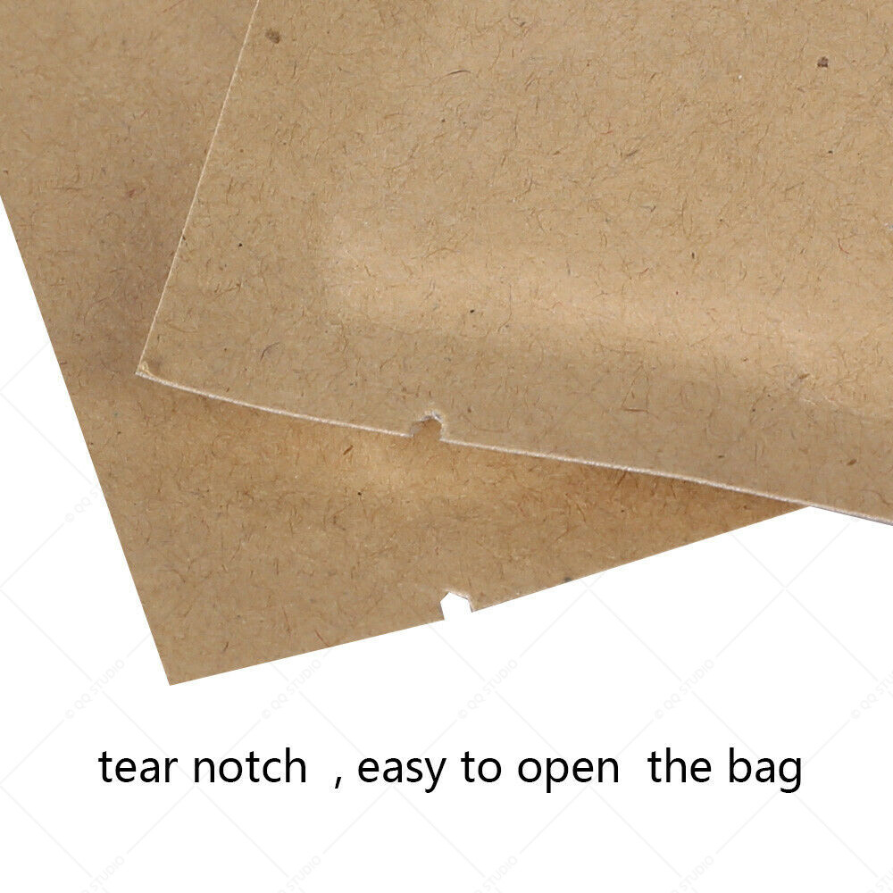 Multiple Colors & Sizes Paper Silver Laminated Inner Flat Open Top Bag Pouch