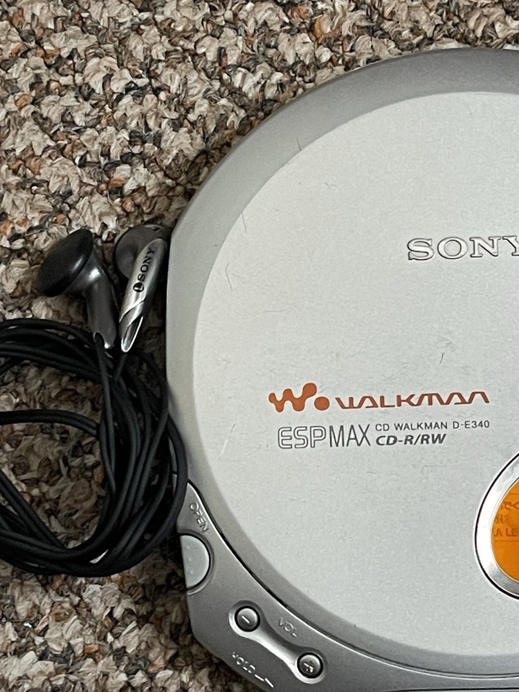 Sony CD Walkman ESP Max D-E340 Silver Used!!