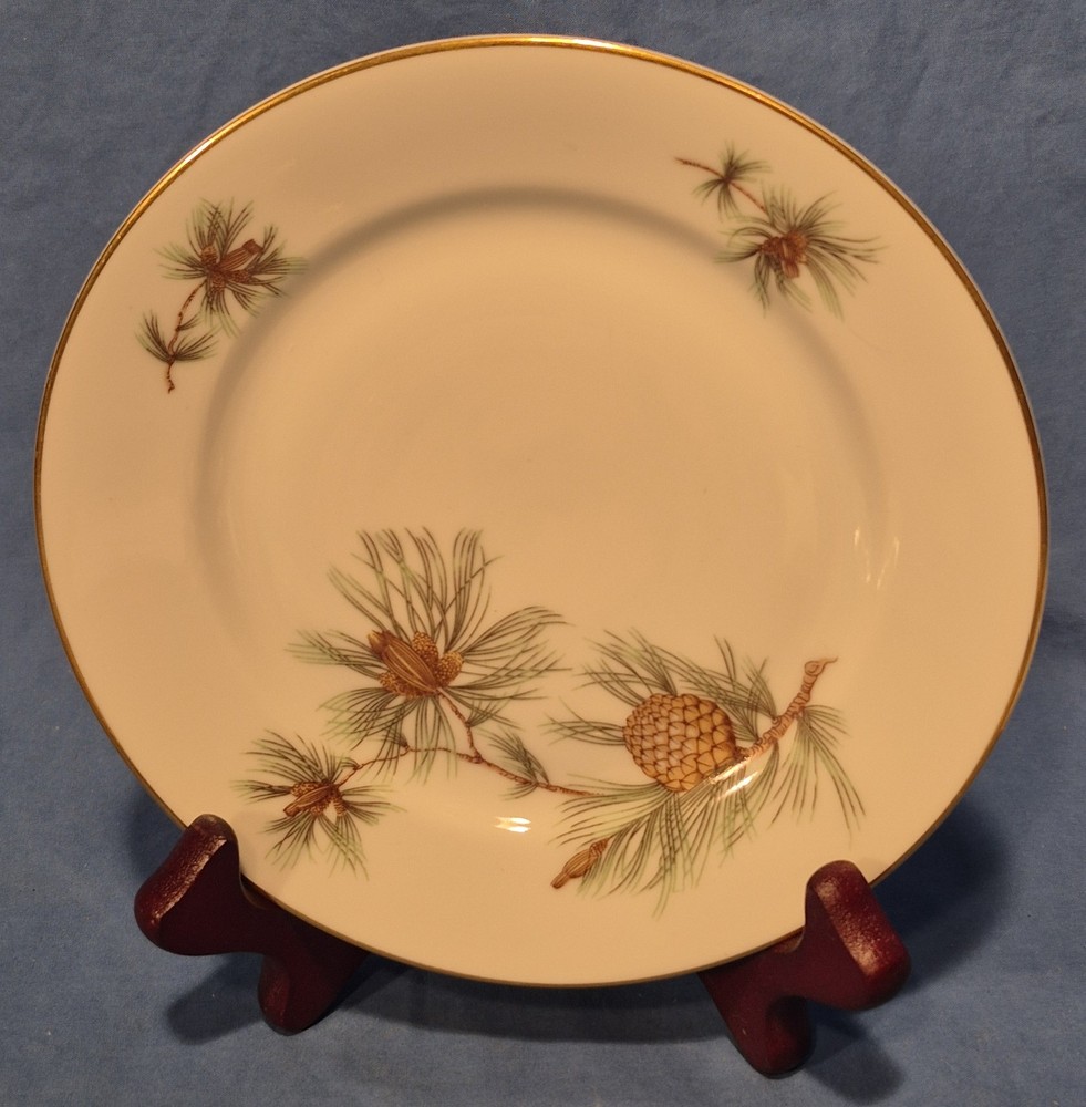 4 Rosenthal Aida PINE NEEDLE, Bread & Butter Plates, Germany EUC