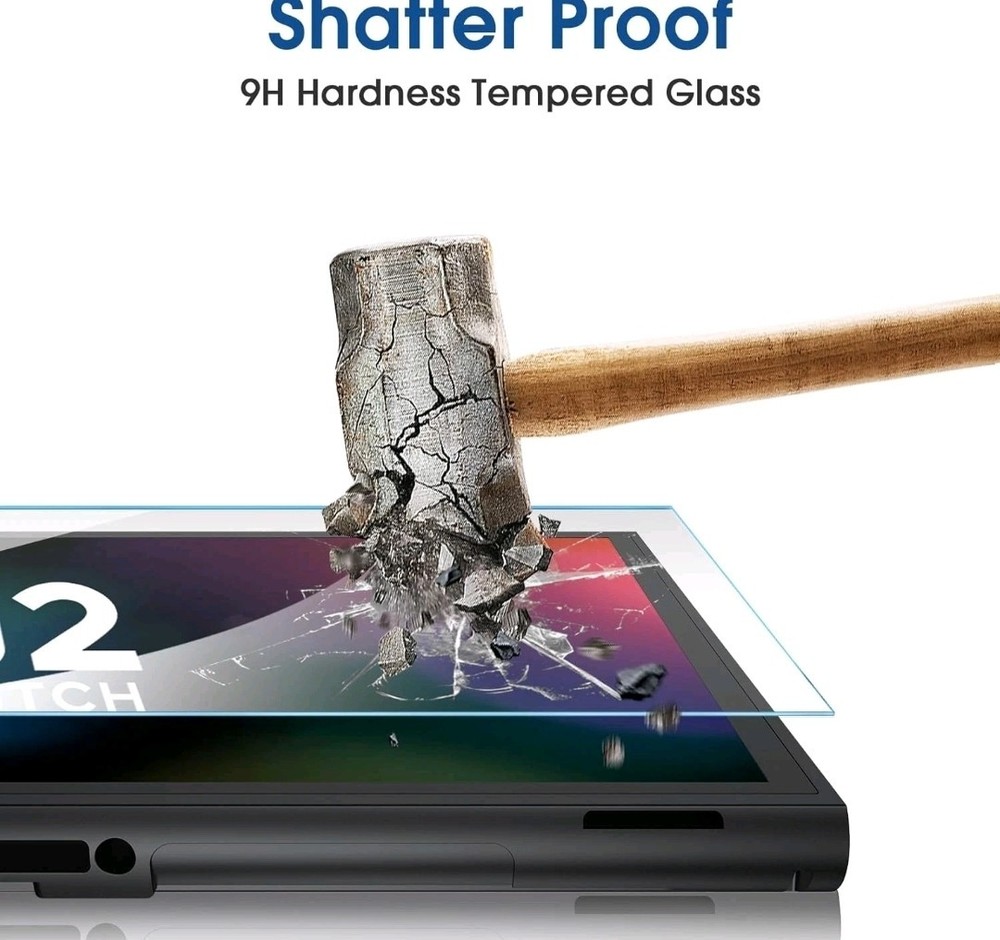 Auto-Alignment Onetouch for Nintendo Switch 2 Screen Protector 7.9'' 2025 Temp