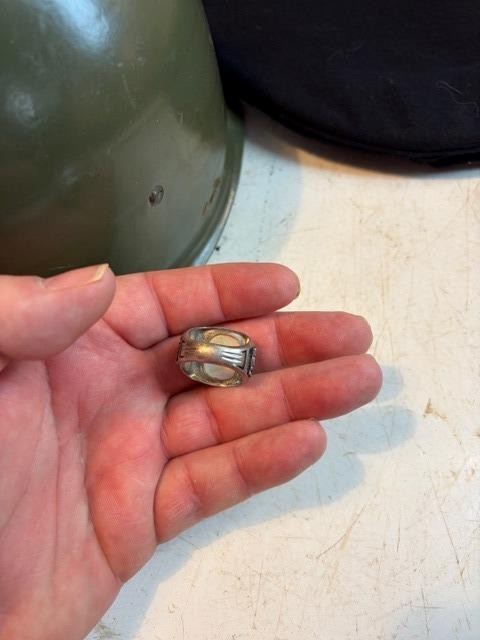 Gram Sterling Silver United States Navy Ring WW 2